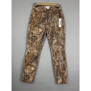 L'AGENCE Jeans Women 25 Margot High Rise Ankle Skinny Valencia Paisley Print NWT